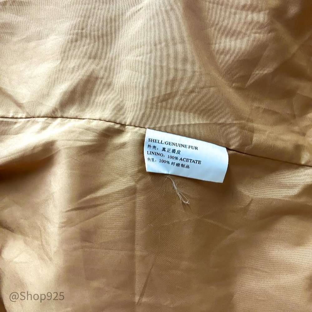 Misk Animal Pattern Tan Vest Size 40 - Picture 10 of 10